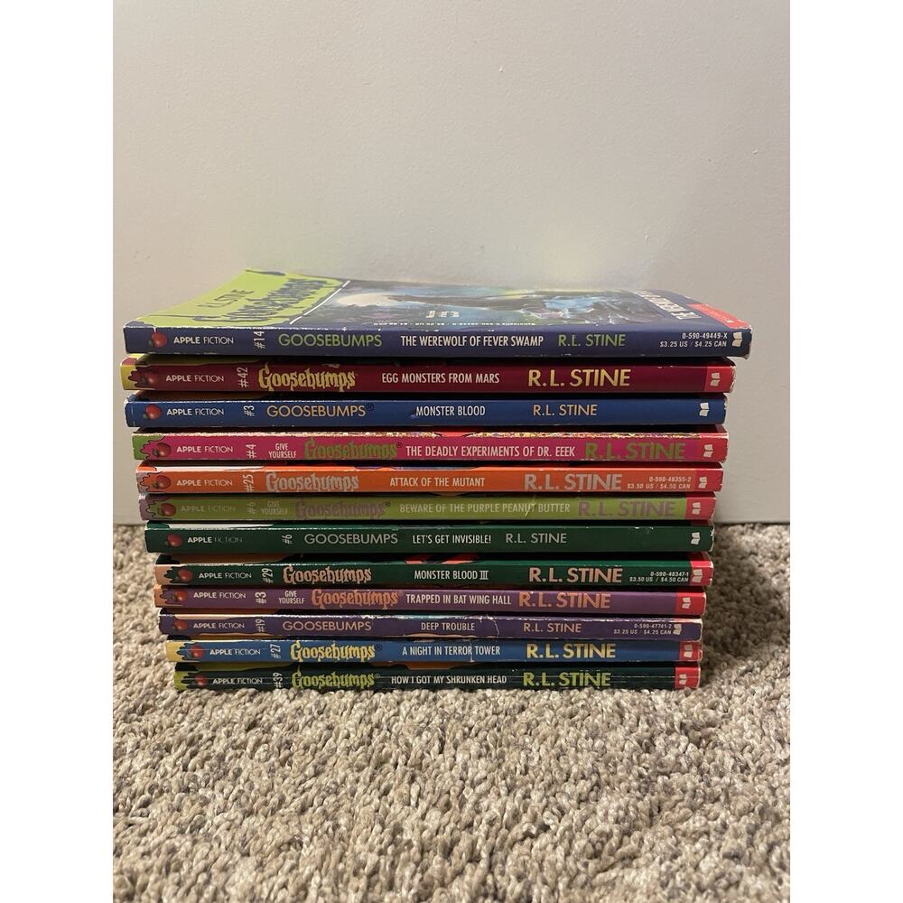 Goosebumps Books Lot Of 12 by R.L. Stine Mixed Editions 1990s Paperback VTG - Picture 8 of 12